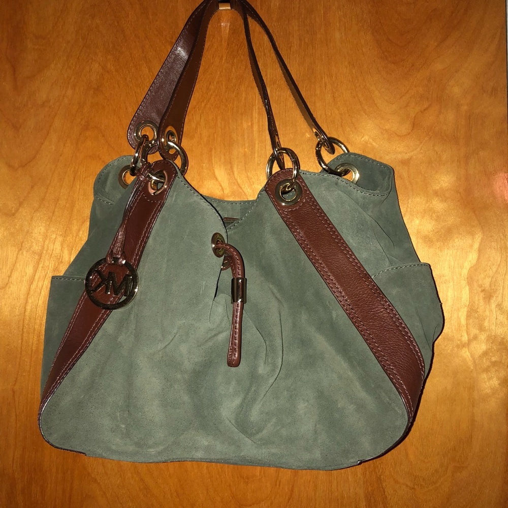 Michael kors real suede purse